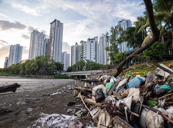 The Ocean Cleanup in Panama Bay