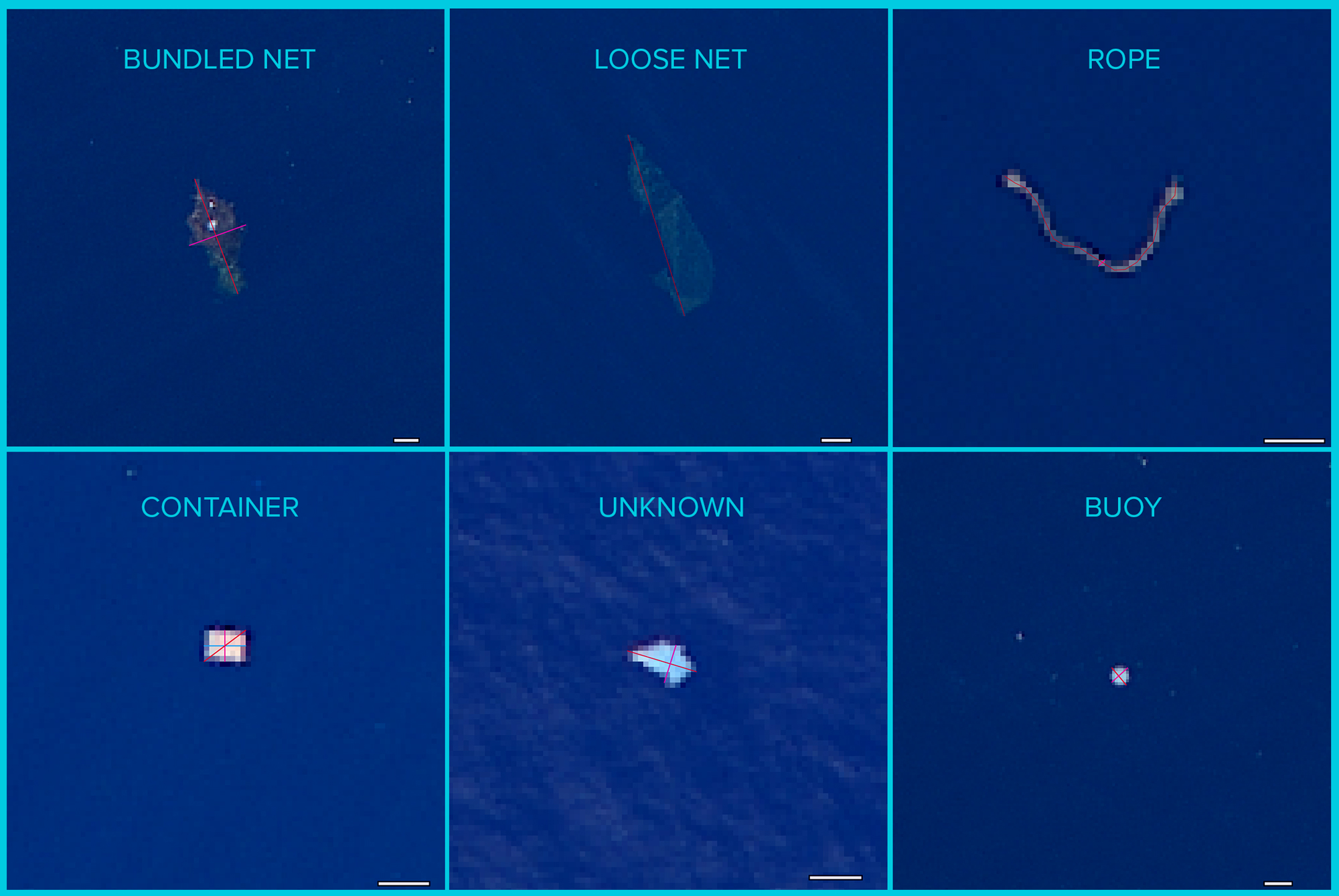 Post processing of aerial images. Photo credits: The Ocean Cleanup