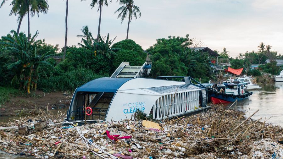 River plastic, plastic pollution, trash problem, interceptor