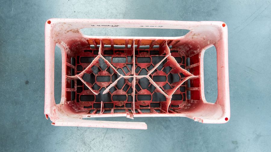 #01 - This crate found in the Great Pacific Garbage Patch was produced in 1977. Great Pacific Garbage Patch, ocean plastic pollution, save oceans, help clean oceans,